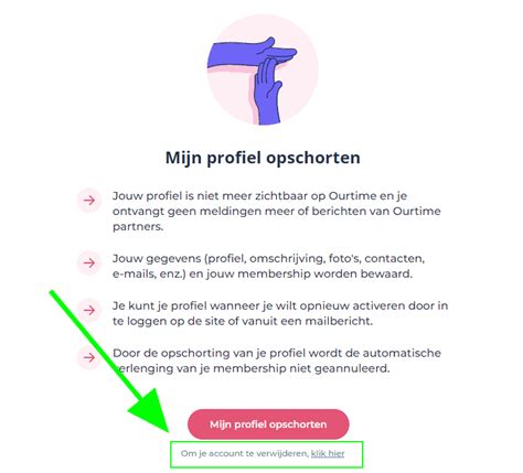 ourtime profiel verwijderen|Ourtime opzeggen en account beëindigen